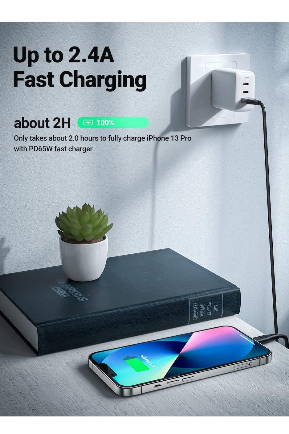 Fast Charge Car Charger B12 60W (1xUSB-C + 1xUSB-A) 15