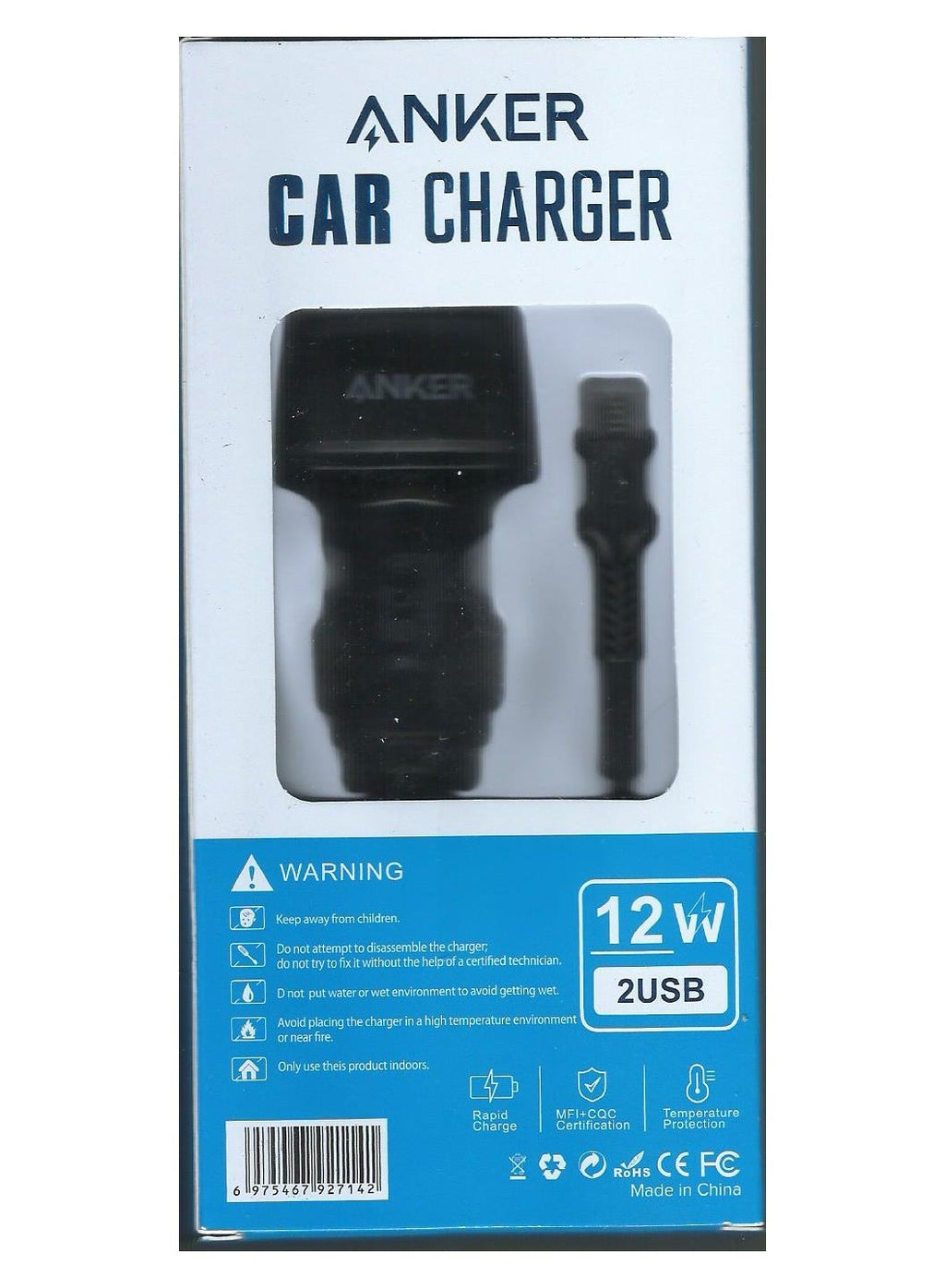 Fast Charge Car Charger B12 60W (1xUSB-C + 1xUSB-A) 57
