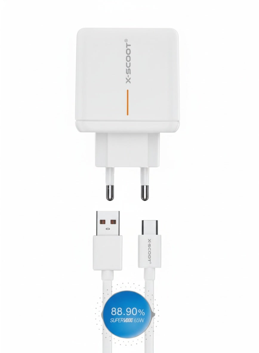 Fast Charge Car Charger B12 60W (1xUSB-C + 1xUSB-A) 111