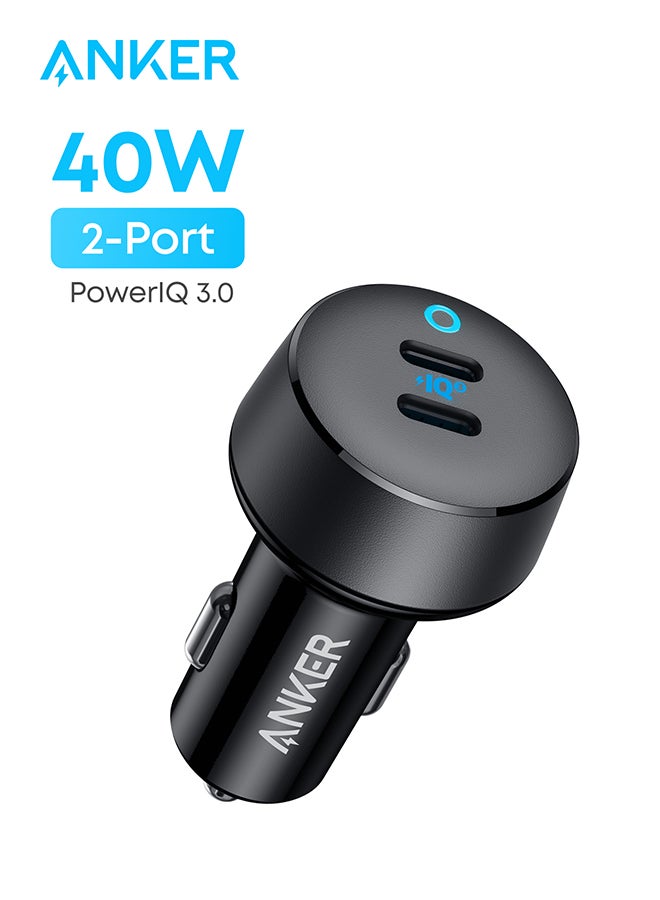 Fast Charge Car Charger B12 60W (1xUSB-C + 1xUSB-A) 65