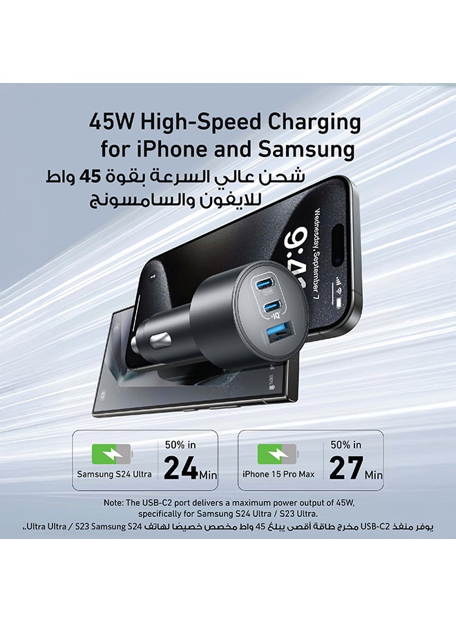 Fast Charge Car Charger B12 60W (1xUSB-C + 1xUSB-A) 90