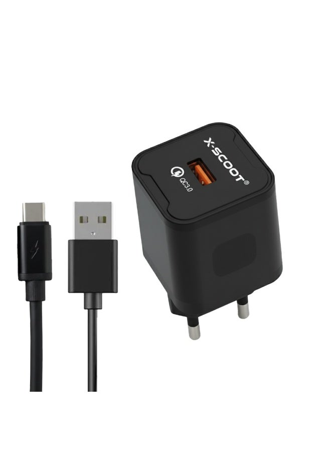 Fast Charge Car Charger B12 60W (1xUSB-C + 1xUSB-A) 150