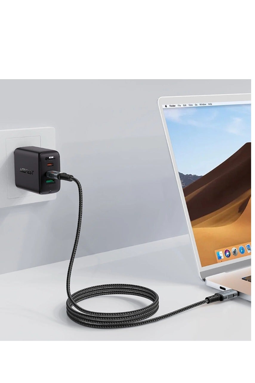 Acefast cable MFI USB Type C - Lightning 1.2m, 30W, 3A black (C3-01 ) Black 24