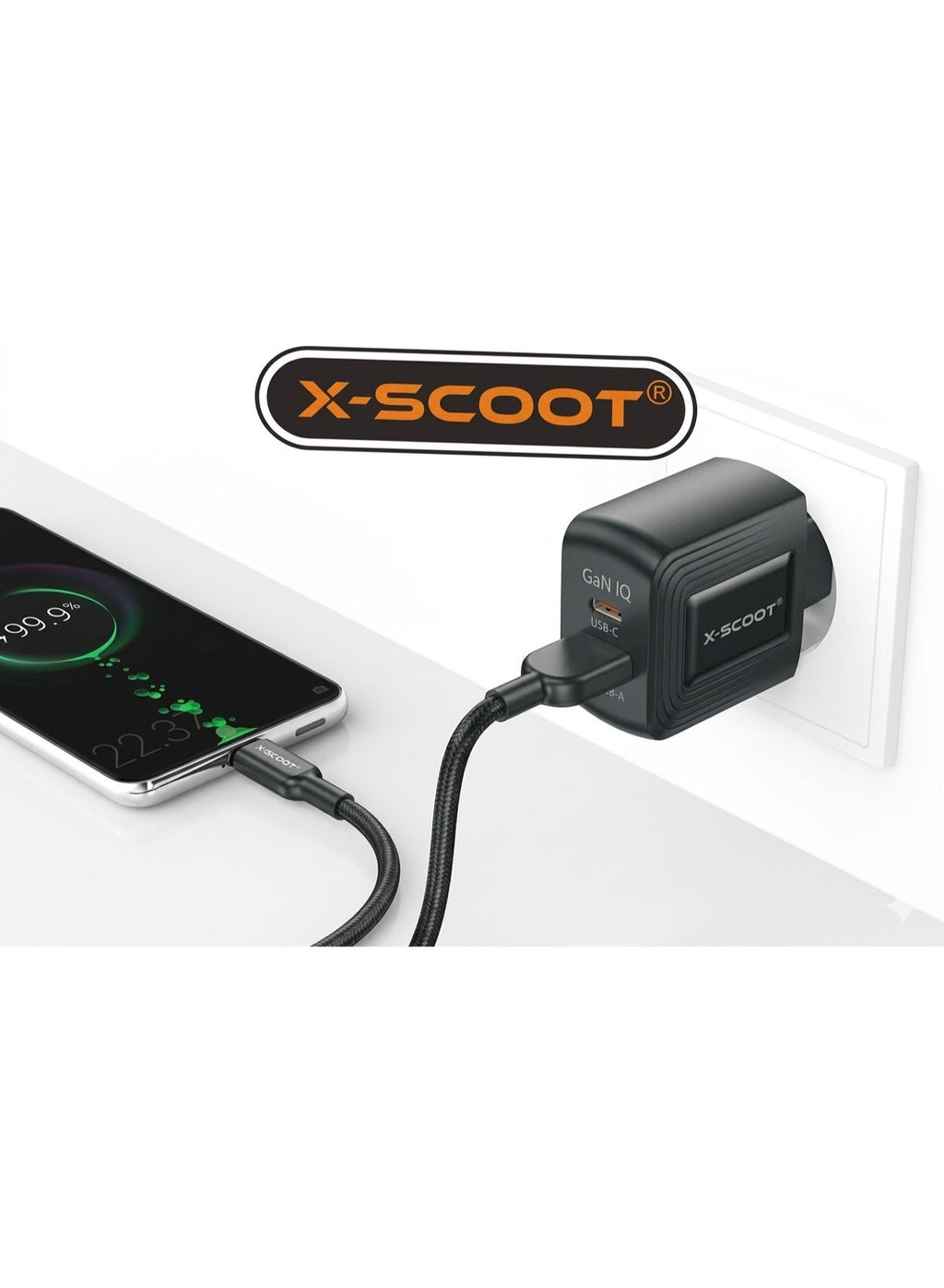 Fast Charge Car Charger B12 60W (1xUSB-C + 1xUSB-A) 107