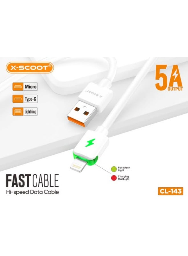 Acefast cable MFI USB Type C - Lightning 1.2m, 30W, 3A black (C3-01 ) Black 107