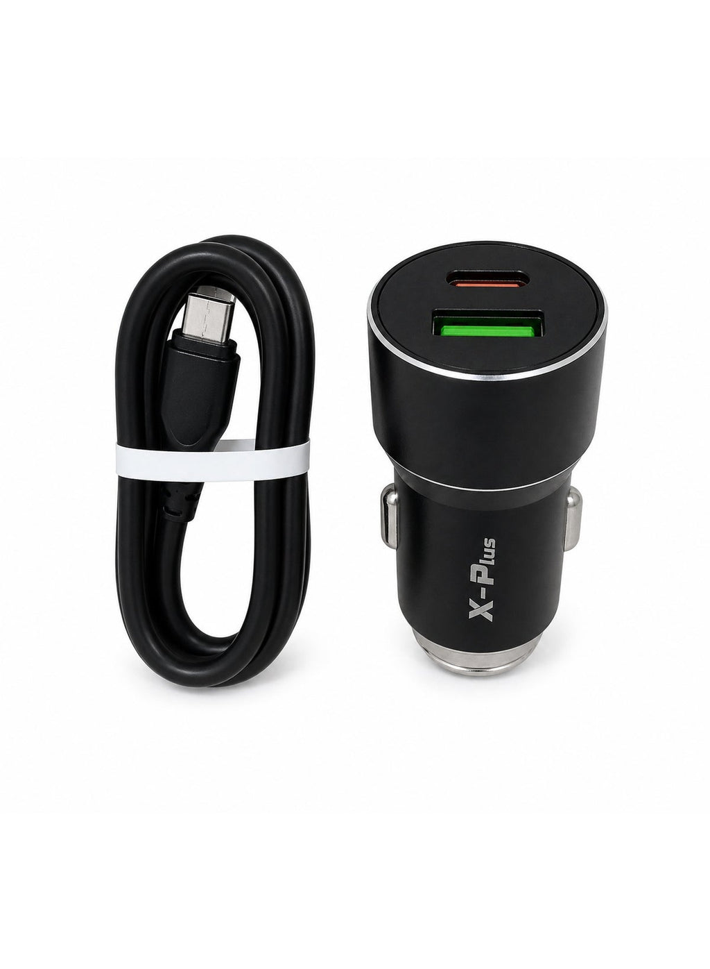 Fast Charge Car Charger B12 60W (1xUSB-C + 1xUSB-A) 84