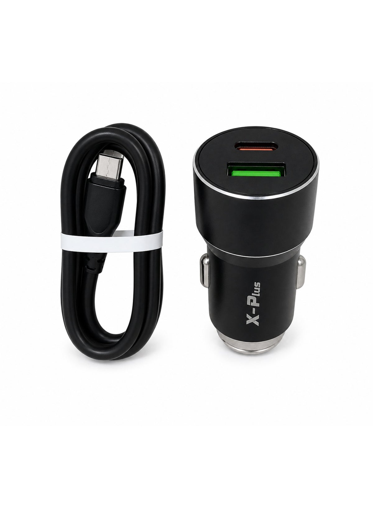 Fast Charge Car Charger B12 60W (1xUSB-C + 1xUSB-A) 84