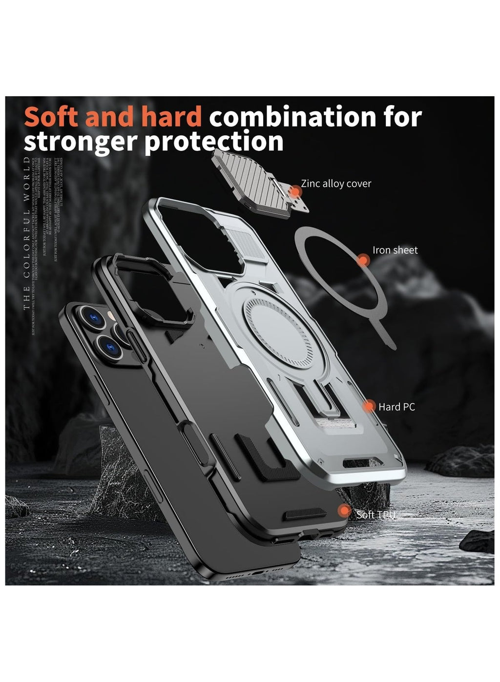 CaseForm roller magnetic protective case for iPhone 16 Pro Max 64