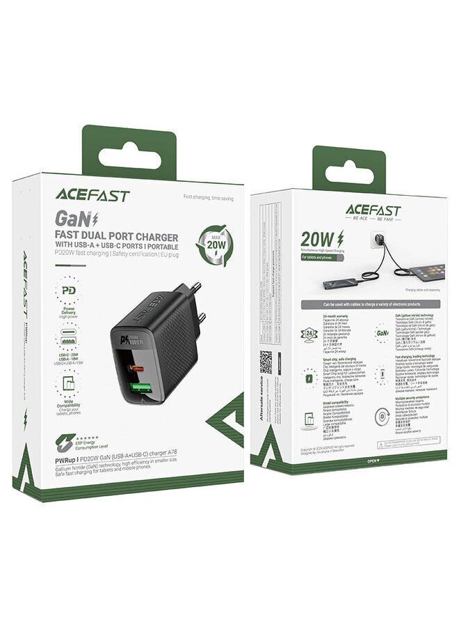 Fast Charge Car Charger B12 60W (1xUSB-C + 1xUSB-A) 19