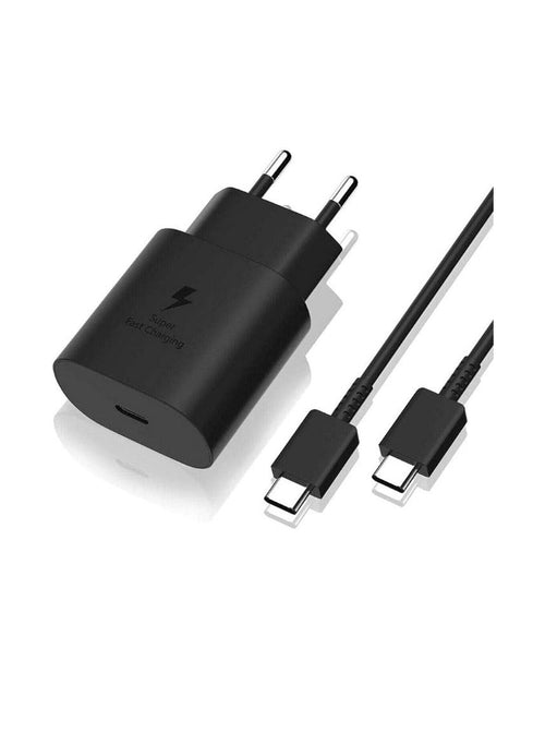 25w Pd Fast Charging Cable Data Usb C To Usb C Black