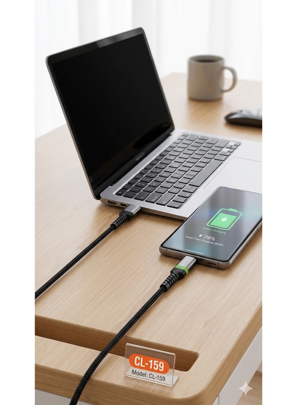 Acefast cable MFI USB Type C - Lightning 1.2m, 30W, 3A black (C3-01 ) Black 72