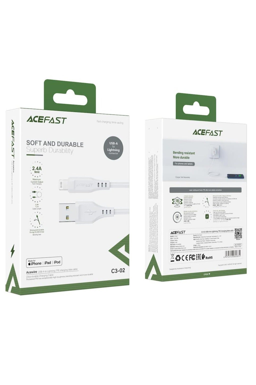 Fast Charge Car Charger B12 60W (1xUSB-C + 1xUSB-A) 17
