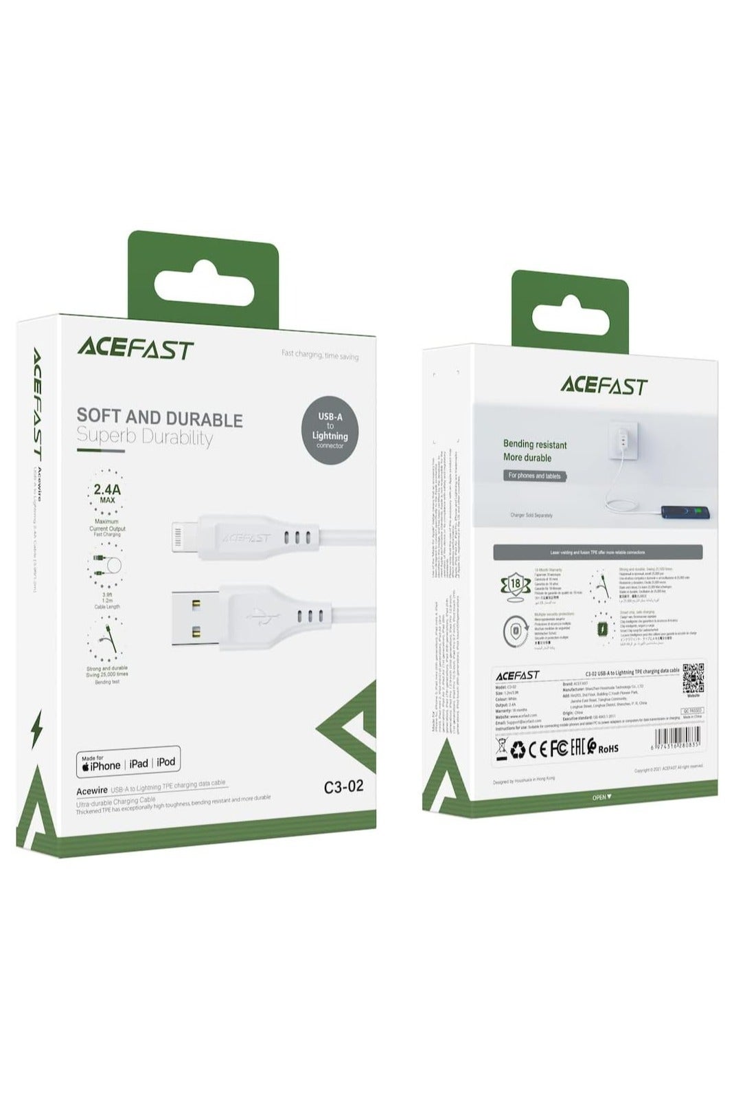 Fast Charge Car Charger B12 60W (1xUSB-C + 1xUSB-A) 17