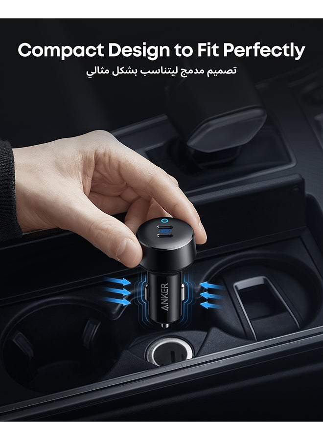 Fast Charge Car Charger B12 60W (1xUSB-C + 1xUSB-A) 69