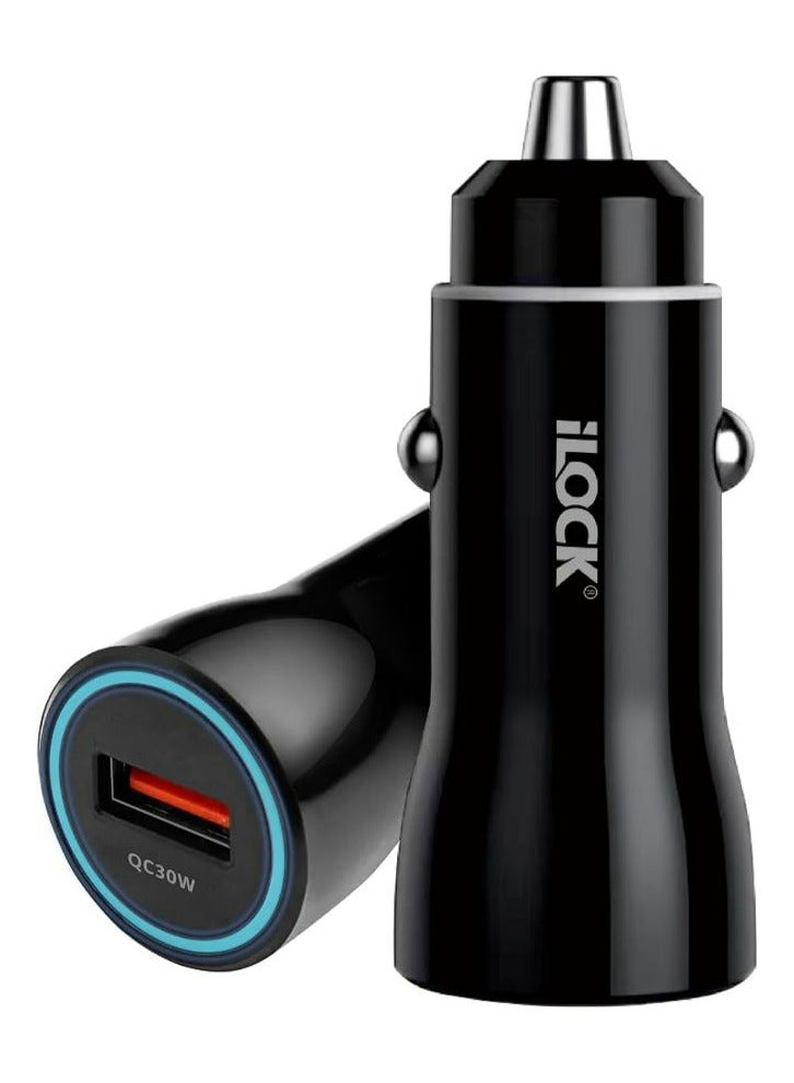 Fast Charge Car Charger B12 60W (1xUSB-C + 1xUSB-A) 63