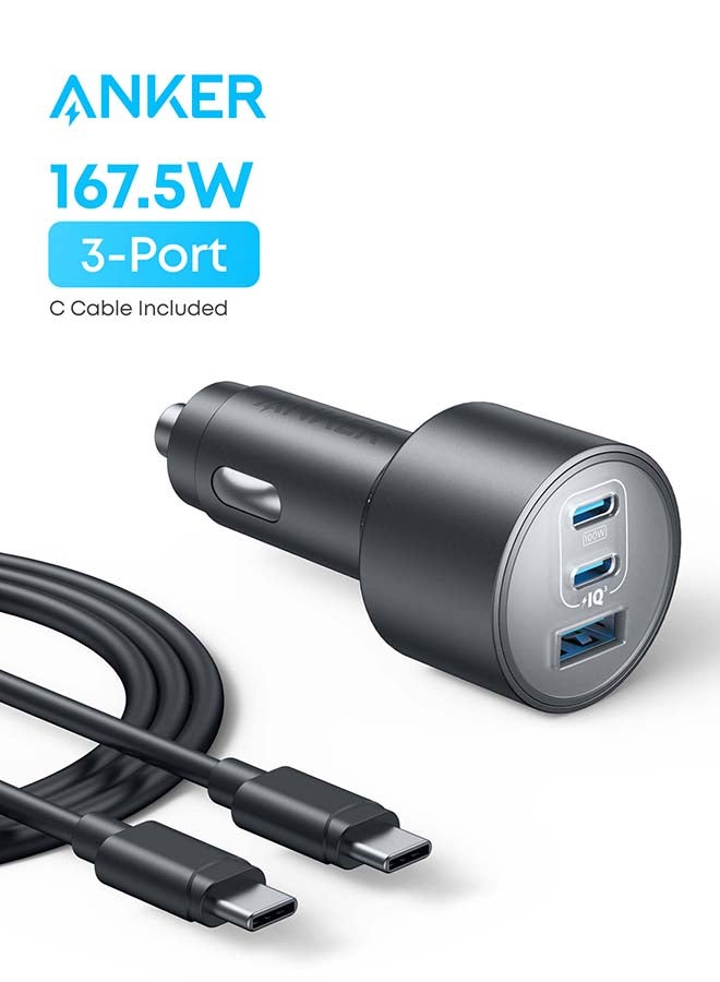 Fast Charge Car Charger B12 60W (1xUSB-C + 1xUSB-A) 87