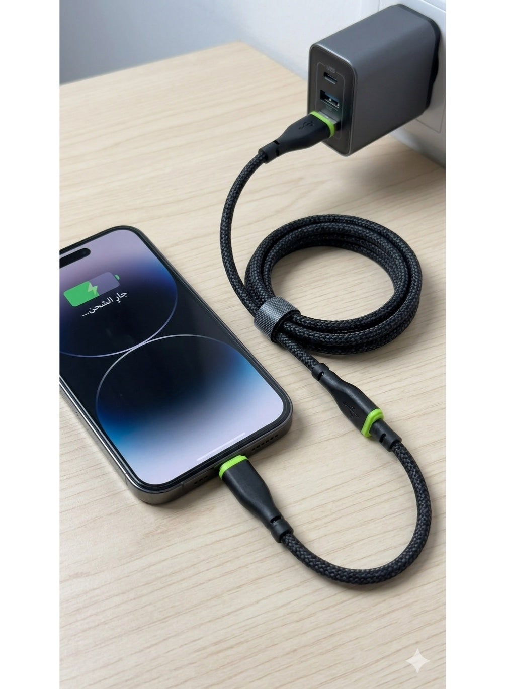 Acefast cable MFI USB Type C - Lightning 1.2m, 30W, 3A black (C3-01 ) Black 69
