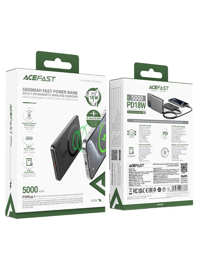 Acefast cable MFI USB Type C - Lightning 1.2m, 30W, 3A black (C3-01 ) Black 42